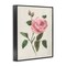 Stupell Industries Single Pink Rose Sprig Framed Giclee By Nan
